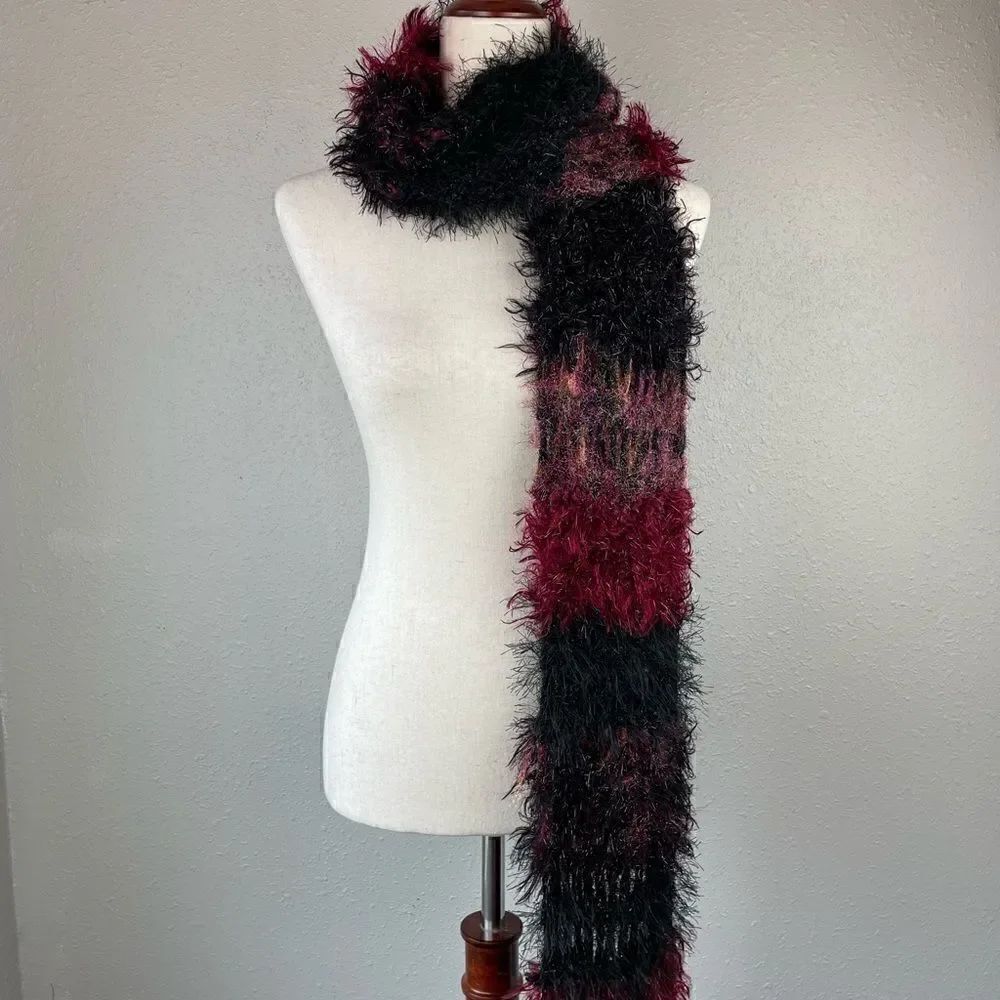 Red and Black Fabulous Scarf EUC